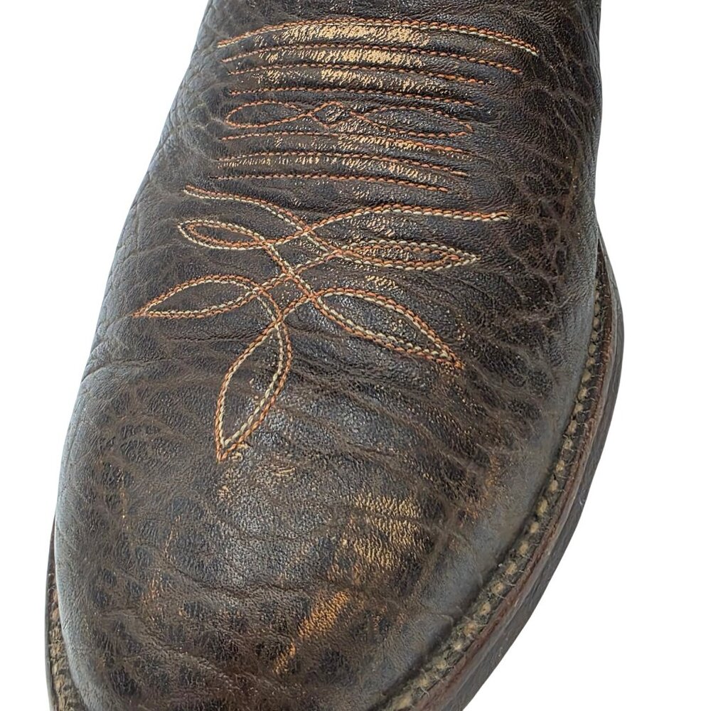 Justin 2223 Rick Grimes Walking Dead Cowboy Boots Mens 11E Wide Screen Accurate - Picture 11 of 16